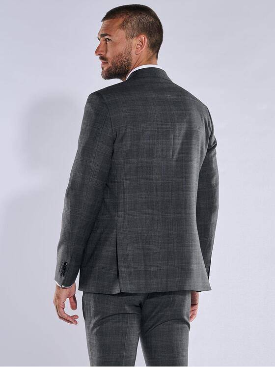 emilio adani Herren Anzug-Sakko slim fit Grau 37811