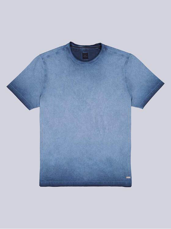 engbers Herren T-Shirt gestreift Saphirblau 38979