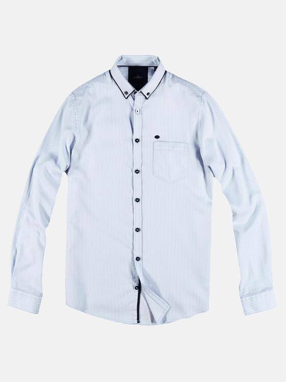 engbers Herren Edel glänzendes Langarmhemd Hellblau 28935