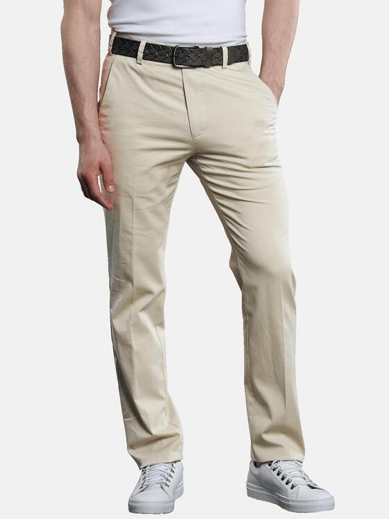 ENGBERS GERMANY Herren Elastische Slim Fit Chino Sand 31579