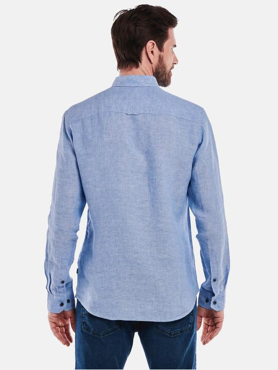 engbers Herren Langarm-Hemd regular Blau 35023