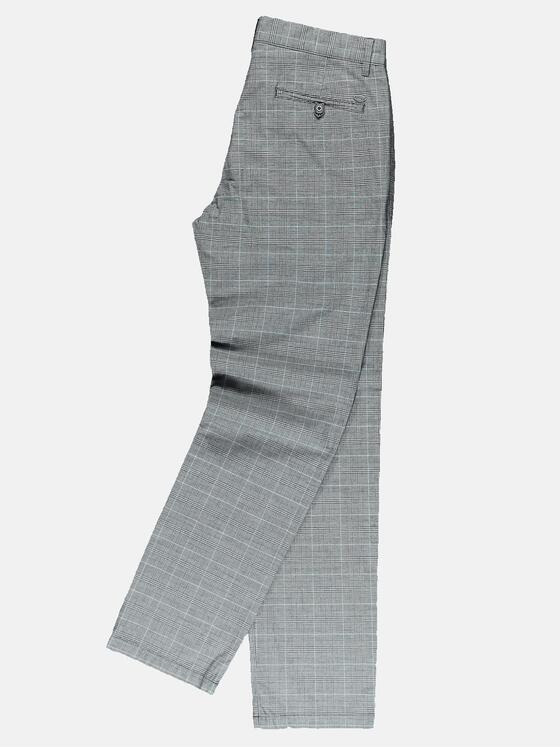 engbers Herren Stretch-Chino kariert Silbergrau 31084