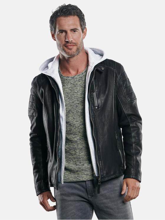 engbers Herren Individuell produzierte Lederjacke Schwarz 30215