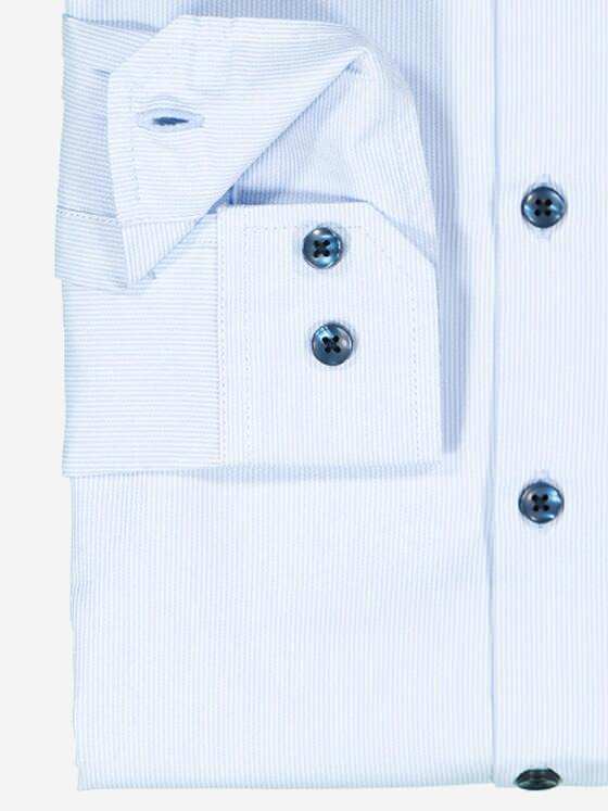 emilio adani Herren Langarm-Hemd uni Hellblau 37284