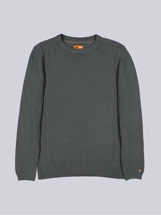 emilio adani Herren Pullover strukturiert Grün 39178