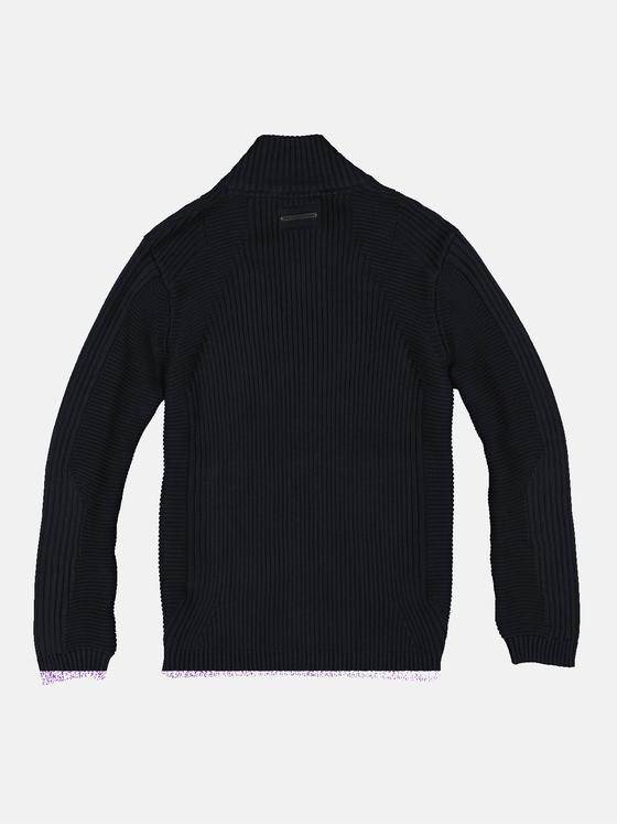 emilio adani Herren Cardigan strukturiert Blau 33814