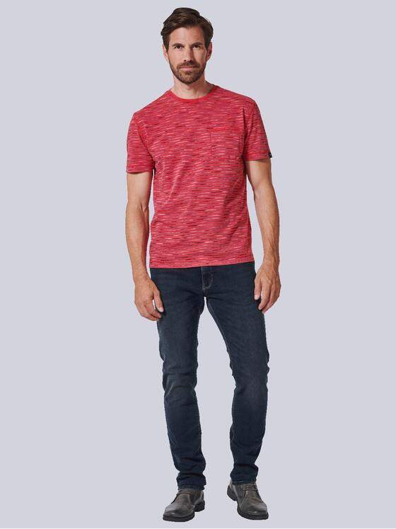 engbers Herren T-Shirt gestreift Rot 35241