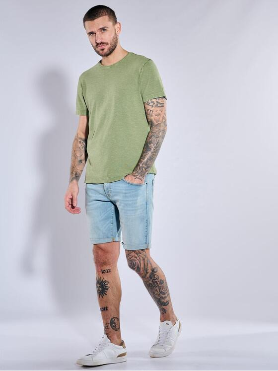 emilio adani Herren T-Shirt slim fit Grün 36981