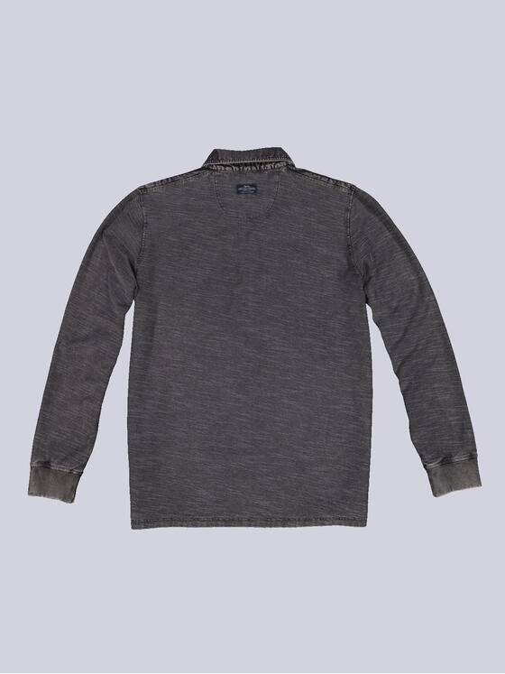 engbers Herren Langarm-Shirt mit Polo-Kragen Grau 34181