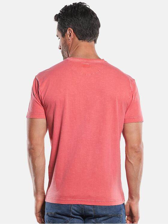 engbers Herren V-Neck T-Shirt Lachsrot 29805