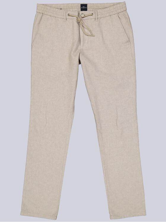 engbers Herren Chino mit Leinenanteil Braunbeige 40395