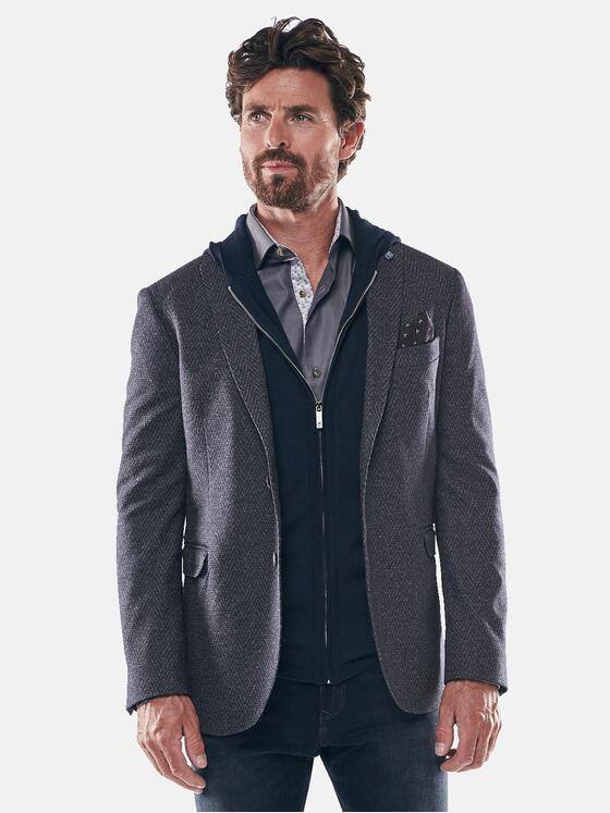 ENGBERS GERMANY Herren Sportives Slim Fit Sakko Saphirblau 30251