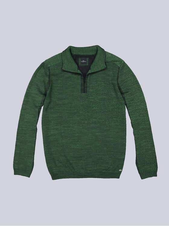 engbers Herren Pullover mit Troyerkragen Grün 35850