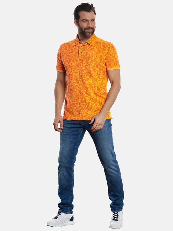 engbers Herren Polo-Shirt gemustert Reinorange 32710