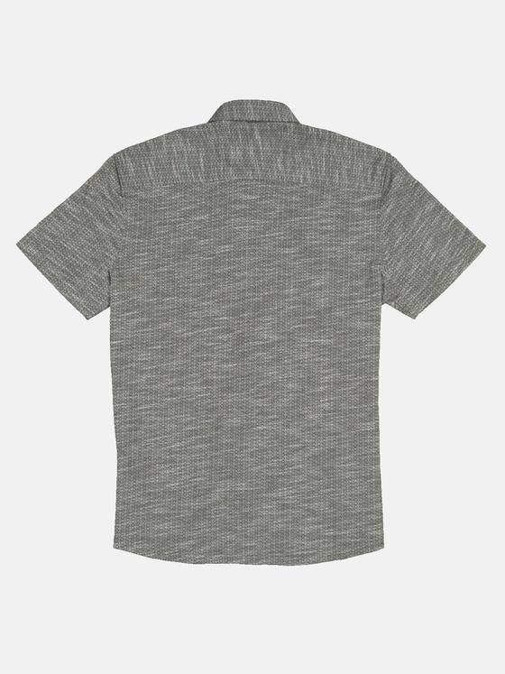 engbers Herren Kurzarm-Hemd gemustert Oliv 33053