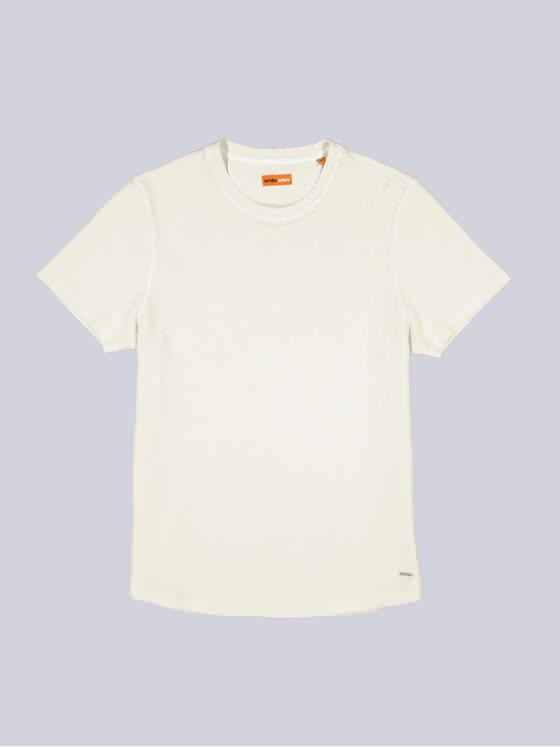 emilio adani Herren T-Shirt uni Weiß 36803