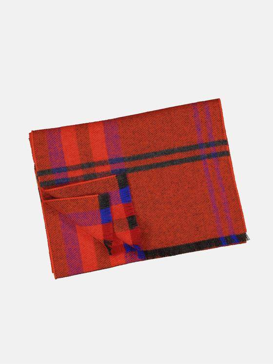 engbers Herren Webschal kariert Rehbraun 33858