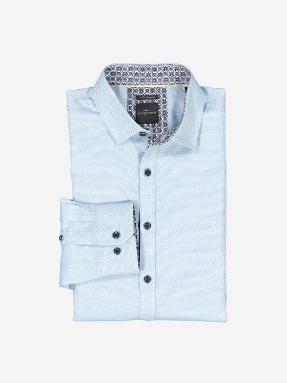 engbers Herren Langarm-Hemd "My Favorite" Blau 37273