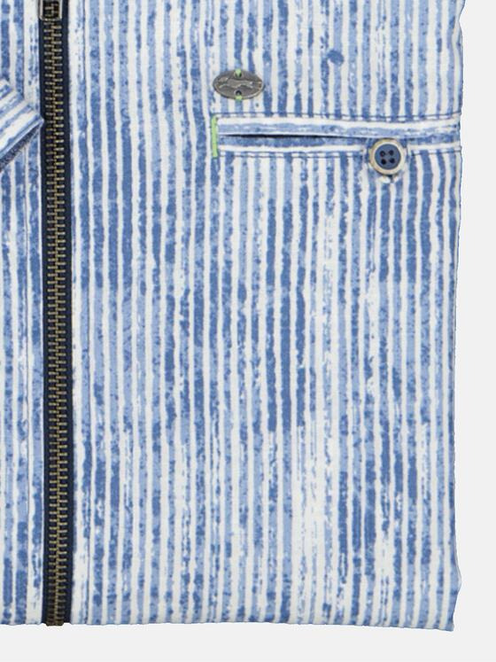 engbers Herren Kurzarm-Hemd gestreift Blau 36859