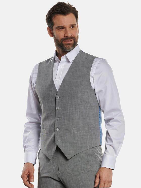 engbers Herren Anzugweste hochelastisch Kieselgrau 32774