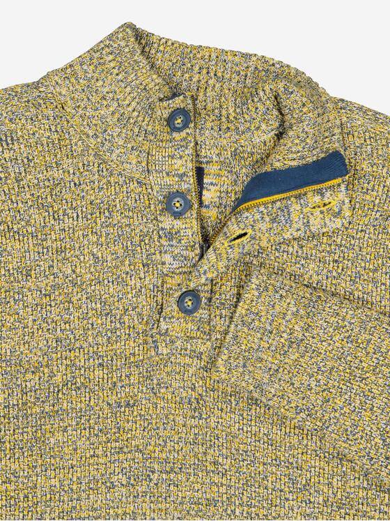 engbers Herren Pullover mit Troyerkragen Sonnenorange 37793