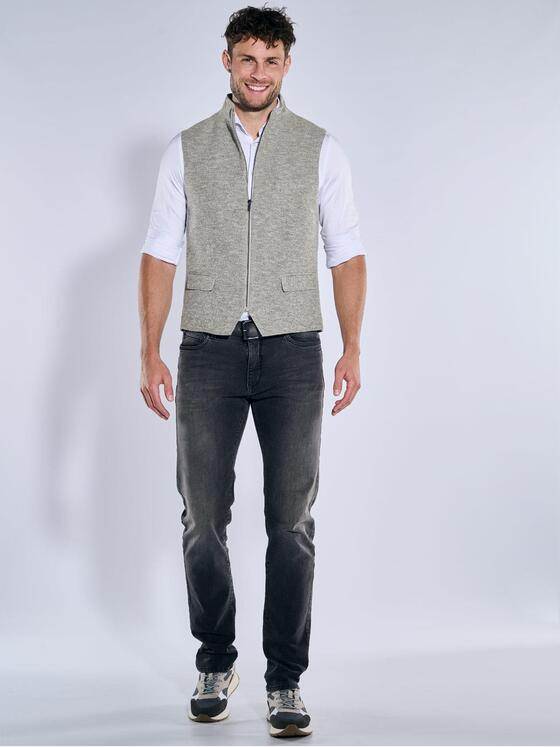 emilio adani Herren Sakko-Weste slim fit Beige 39138