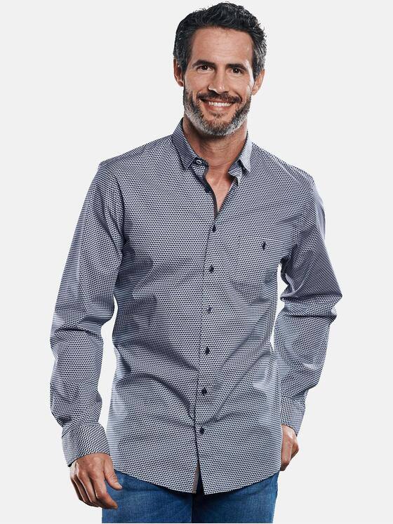 engbers Herren Hemd langarm Blau 30874