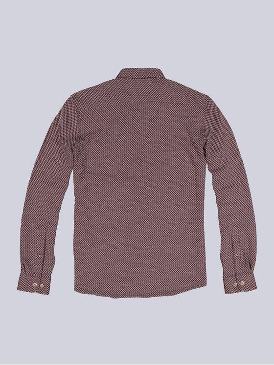 engbers Herren Langarm-Hemd gemustert Rot 33634