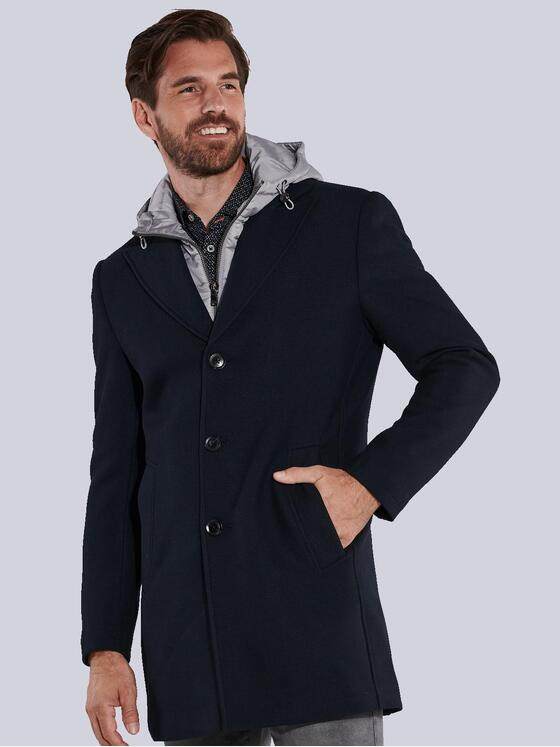 engbers Herren Mantel regular Blau 35484