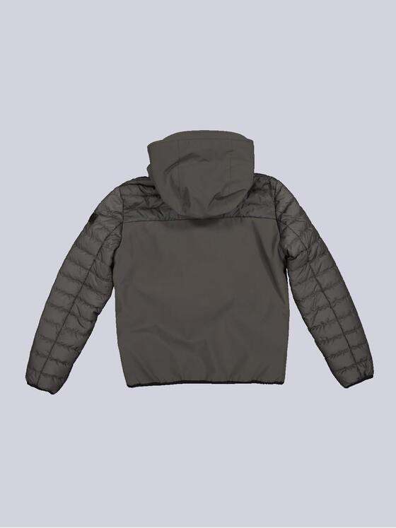 emilio adani Herren Jacke mit abnehmbarer Kapuze Grau 35254