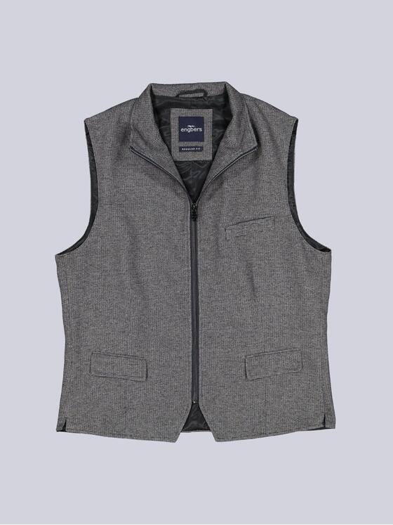 engbers Herren Sakko-Weste mit Zipper Grau 39401
