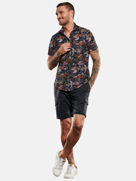 emilio adani Herren Hemd kurzarm Braun 35043