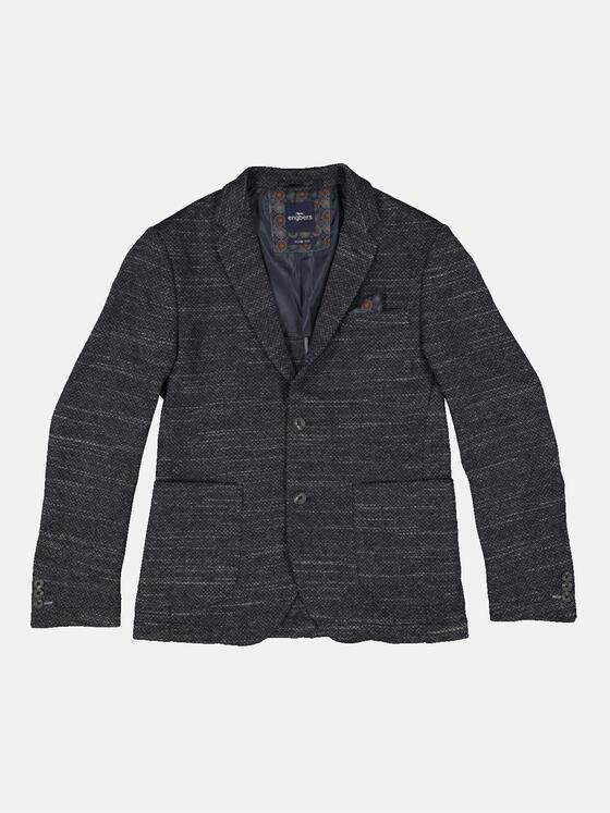 engbers Herren Sakko meliert Saphirblau 33600