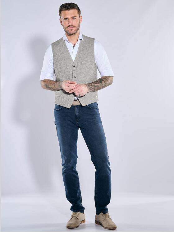 emilio adani Herren Sakko-Weste slim fit Beige 38236