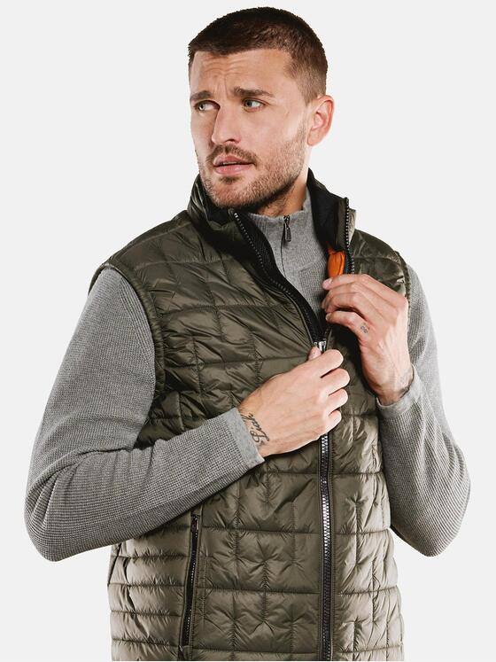emilio adani Herren Weste Grün 33291