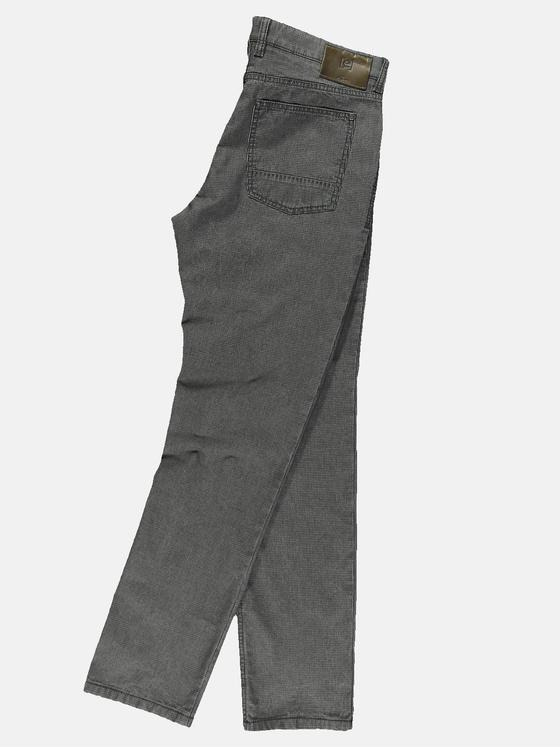 engbers Herren Hose mit Minimalmuster Grau 31867