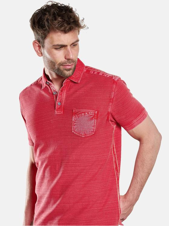 engbers Herren Polo-Shirt strukturiert Rot 33035