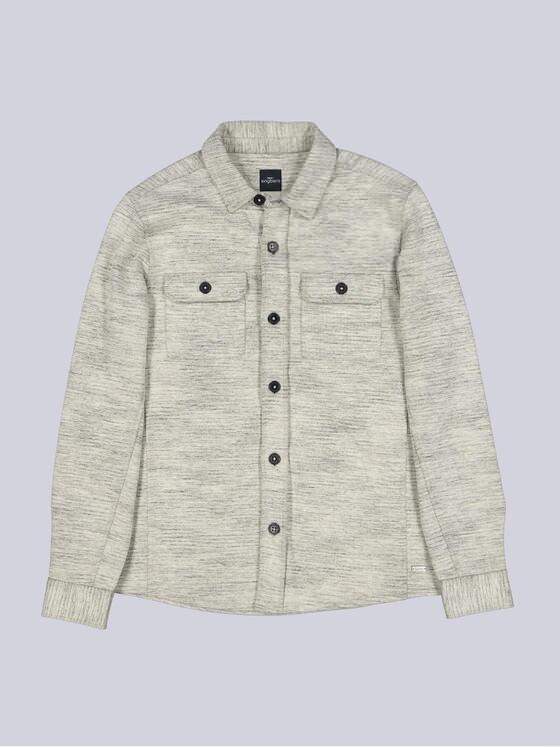 engbers Herren Overshirt strukturiert Braunbeige 39691