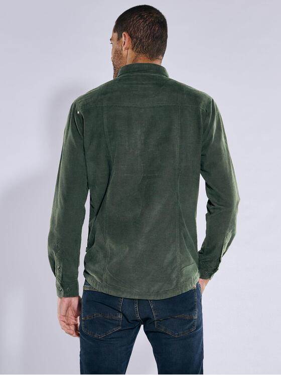 engbers Herren Langarm-Hemd uni Dunkelgruen 37391