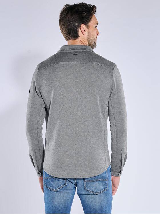 engbers Herren Sweatshirt im Overshirt-Design Grau 39222