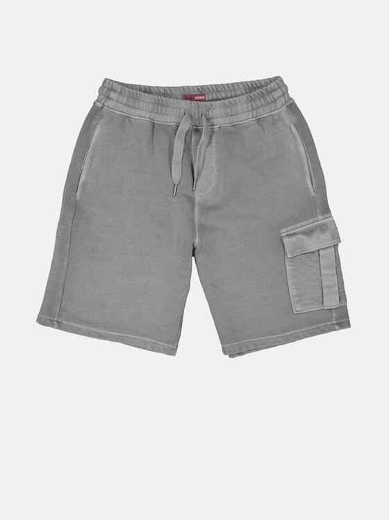emilio adani Herren Cargo-Bermuda mit Tunnelzug Grau 34828