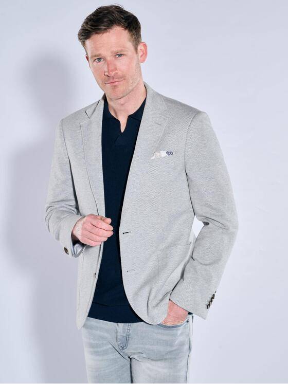 engbers Herren Freizeit-Sakko strukturiert Silbergrau 38870