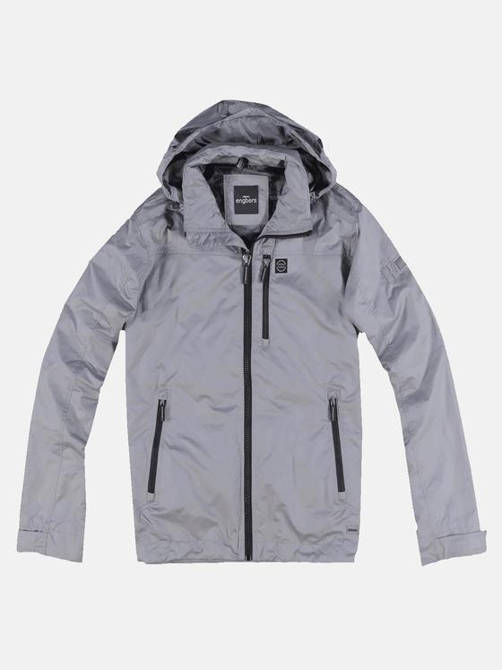 engbers Herren Outdoor-Jacke mit abnehmbarer Kapuze Hellgrau 31026