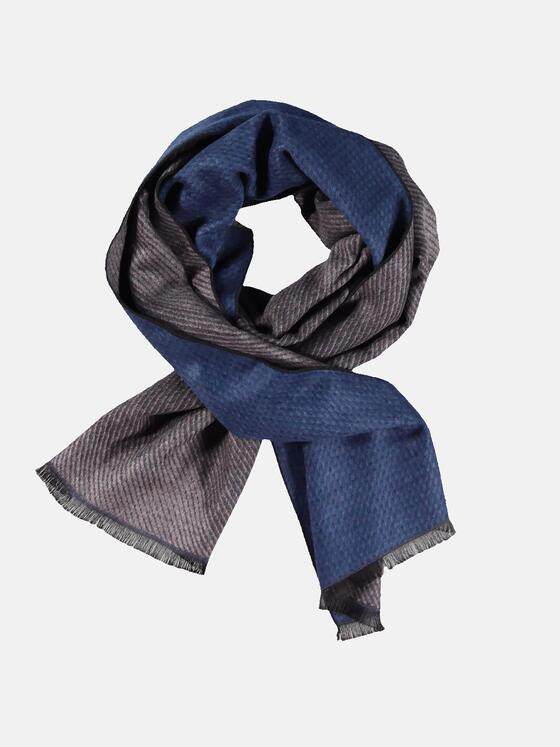 engbers Herren Schal gemustert Saphirblau 30383