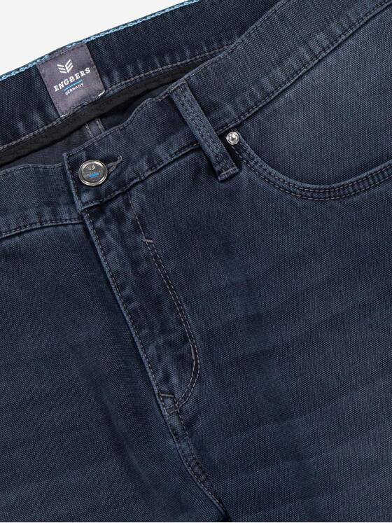 ENGBERS GERMANY Herren Super-Stretch-Denim mit einzigartiger Warenstruktur Indigoblau 37531