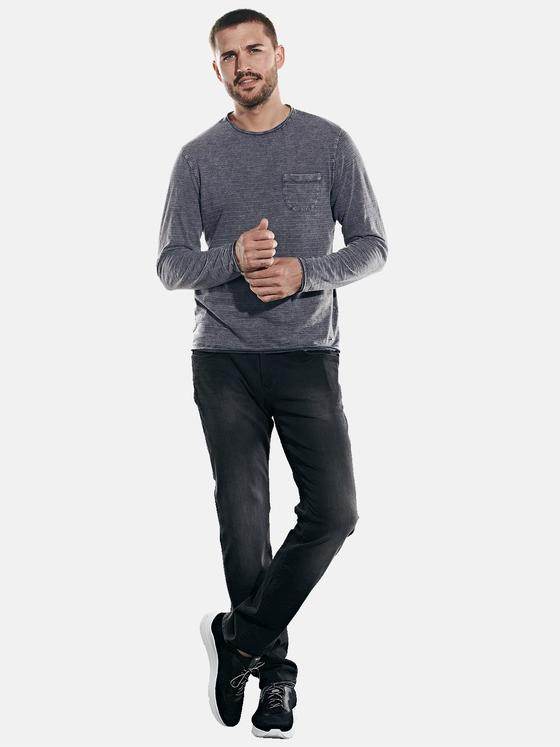 emilio adani Herren Rundhals Shirt Grau 31775