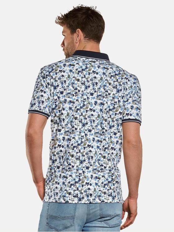 engbers Herren Polo-Shirt gemustert Oliv 33076