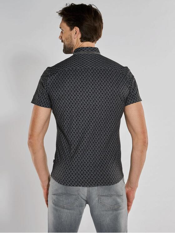 engbers Herren Kurzarm-Hemd slim fit Schwarz 36325