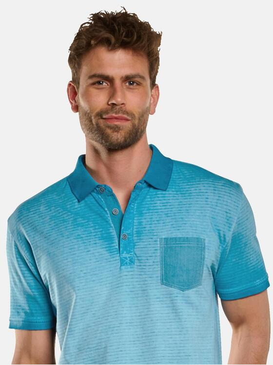 engbers Herren Polo-Shirt strukturiert Türkis 33133