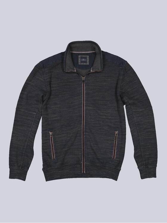 engbers Herren Sweatjacke gestreift Blau 35233
